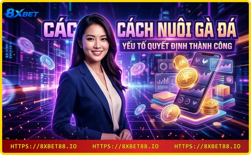 Chuồng trại sạch sẽ, thoáng mát với gà đá khỏe mạnh, thức ăn và nước uống đầy đủ