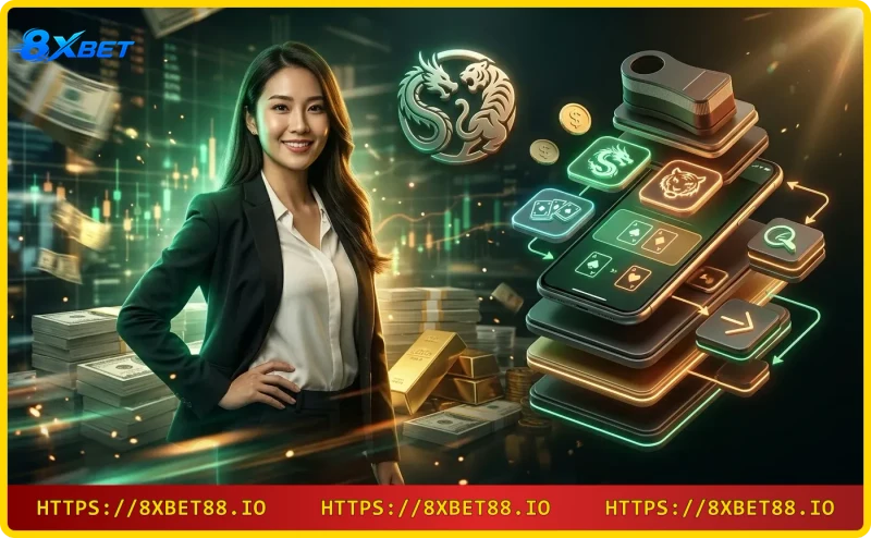 Dealer chia bài Rồng Hổ tại bàn casino - Luật rồng hổ