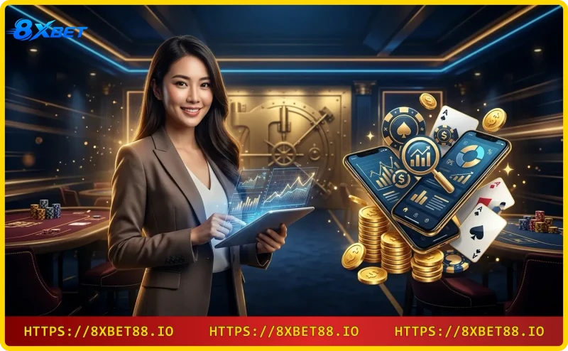 Soi cầu XSMN – tay cầm kính lúp soi bản đồ miền Nam phát sáng với các con số xổ số